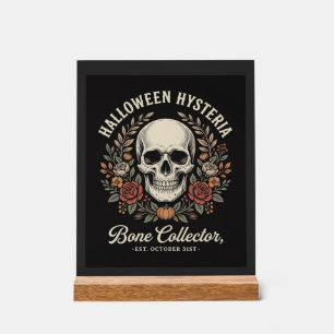 Crâne de Halloween Fleurie Os Collecteur Design_1