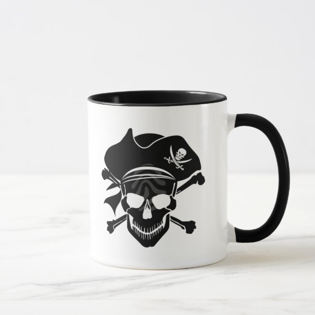 Crâne de Mug Pirate Café (Droite)