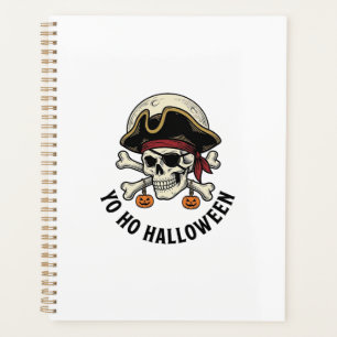 Crâne de Pirate Halloween Gravure Vintage Blanc Sh