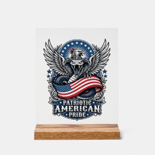Crâne de serpent patriotique Liberté Bête Hybride