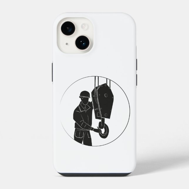 crane design cell iPhone case (Back)