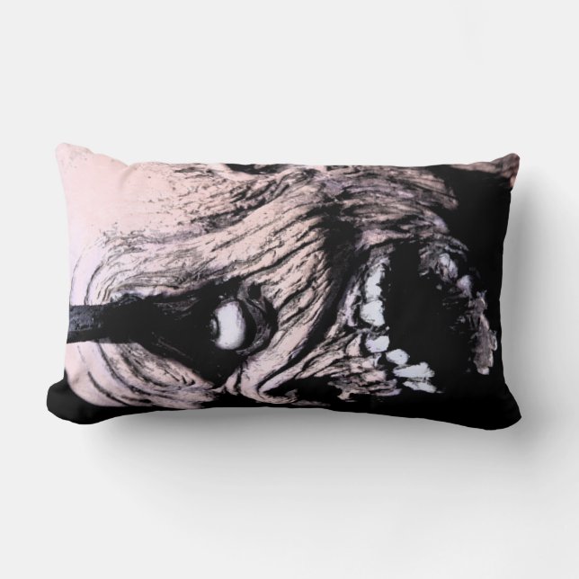 Crâne d'horreur M'embrasser Coussin hurler (Recto)