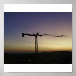 Crane during poster