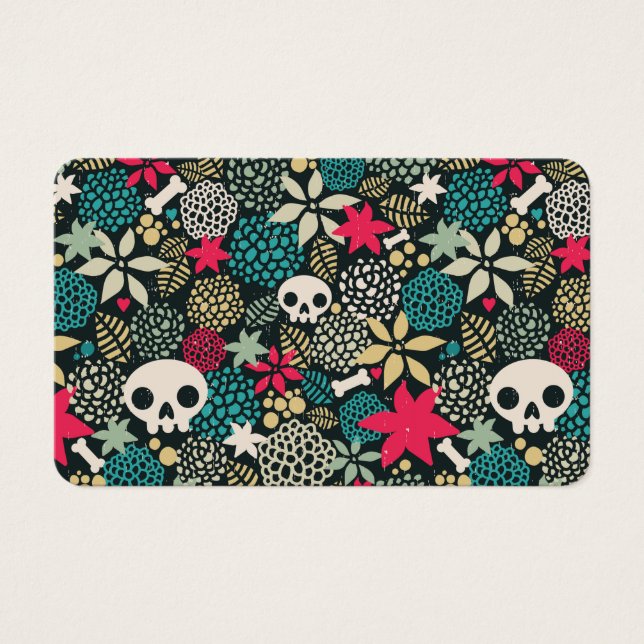 Crâne en fleurs (Devant)