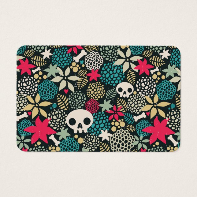 Crâne en fleurs (Devant)