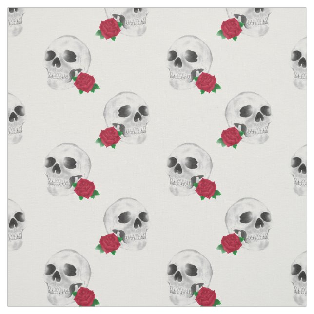 Crâne et tissu rose (Échantillon)