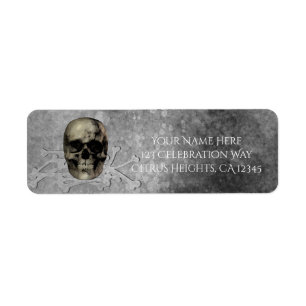 Crâne et une pile d'os Halloween Gothic Party