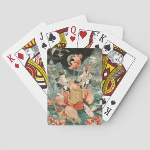 crane fairy playing cards