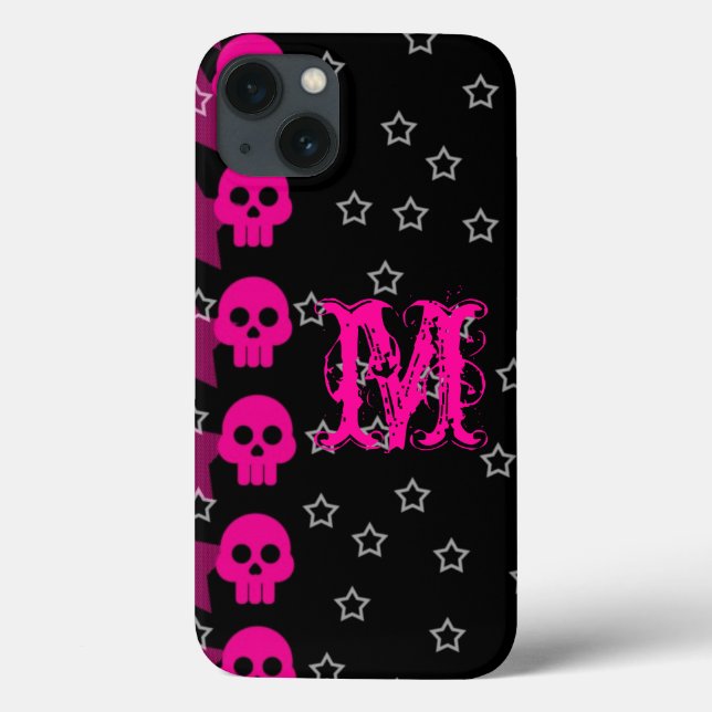 Crâne fillette EMO Punk Rocker Rock IPhone 6 Coque (Verso)