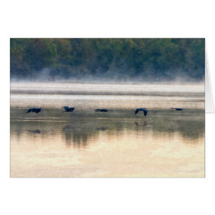 Crane Flight Painterly Card