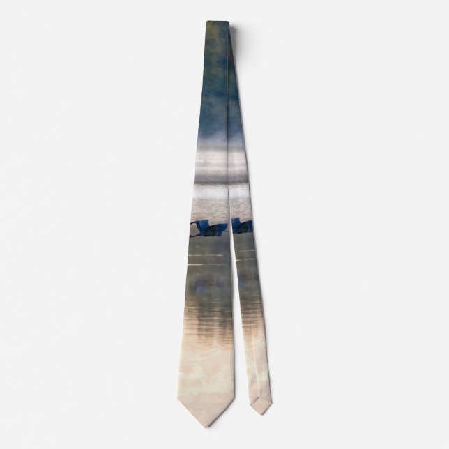 Crane Flight Painterly Neck Tie (Front)