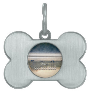Crane Flight Painterly Pet ID Tag
