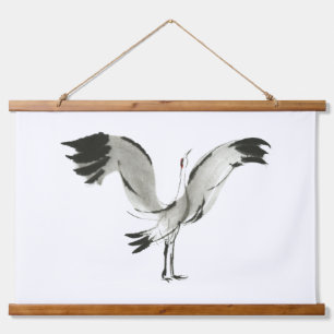 Crane Hanging Tapestry