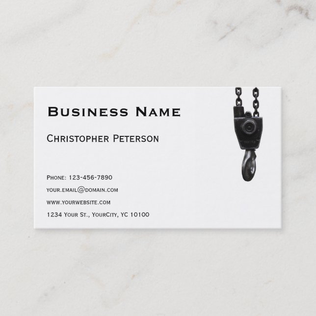 Crane hook Business Card (Front)