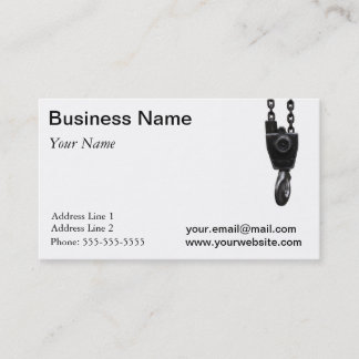 Crane hook Business Card Template