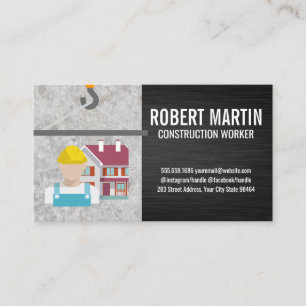 Crane Hook   Construction Home Logo Appointment Card