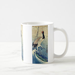 Crane in Waves by Ando, Hiroshige Uiyoe. Coffee Mug