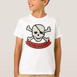 Crâne - Jambes de base des enfants blancs T-shirt 