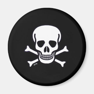 Crâne n Bones aimant noir