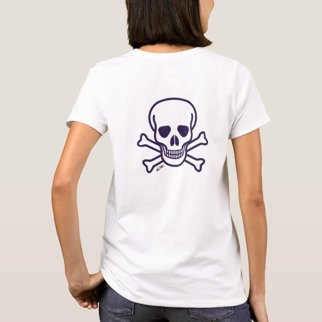 Crâne n Bones femmes T-shirt dos (Dos)