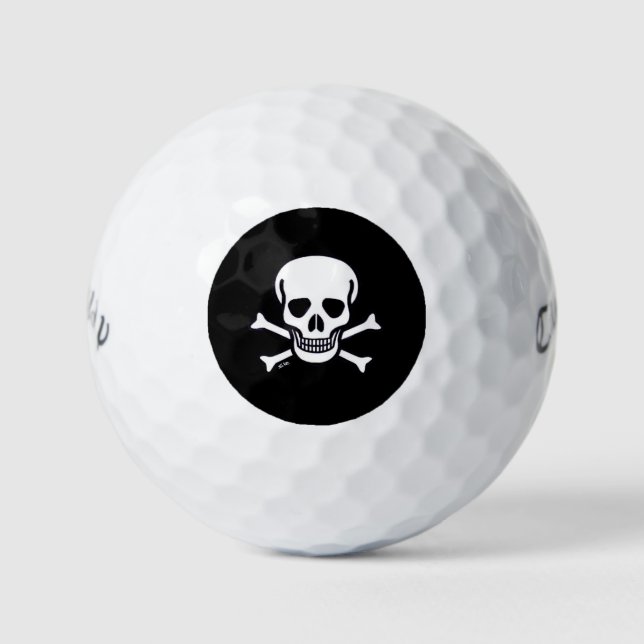 Crâne n os noir Callaway Warbird balles de golf 12 (Devant)