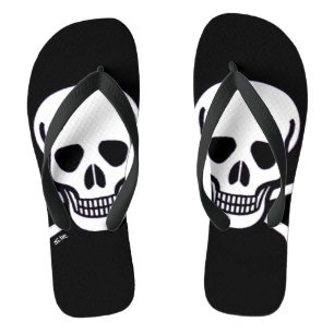 Crâne n Os noir grand tongs flèches