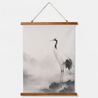 Crane of Silence Hanging Tapestry