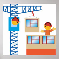 Crane Operator And Construction Worker