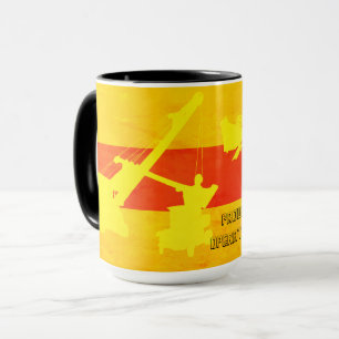 CRANE OPERATOR CABLE SHOVEL MODEL A TRUCK SW COLOR MUG