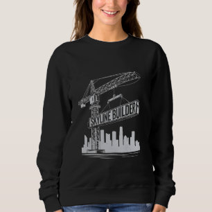 Crane Operator Construction Worker Tower Crane Lov Sweatshirt