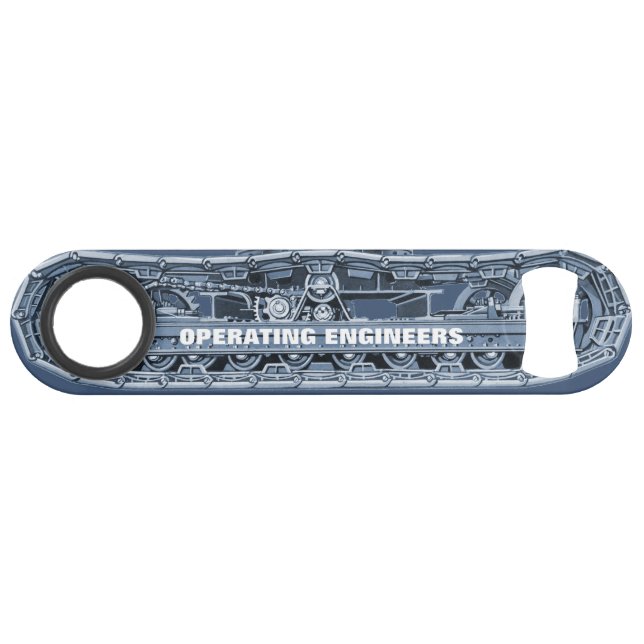 CRANE OPERATOR CUSTOM UNION LOCAL NUMBER IUOE SPEED BOTTLE OPENER (Back Horizontal)