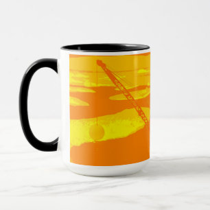 CRANE OPERATOR GOLF GOLFING FANTASY ART OPERATOR MUG