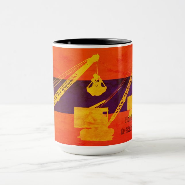 CRANE OPERATOR PROUD TO BE OPERATING ENGINEER MUG (Center)