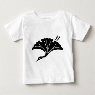 Crane-shaped ginkgo leaf baby T-Shirt