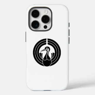 Crane-shaped noshi circle iPhone 16 pro case