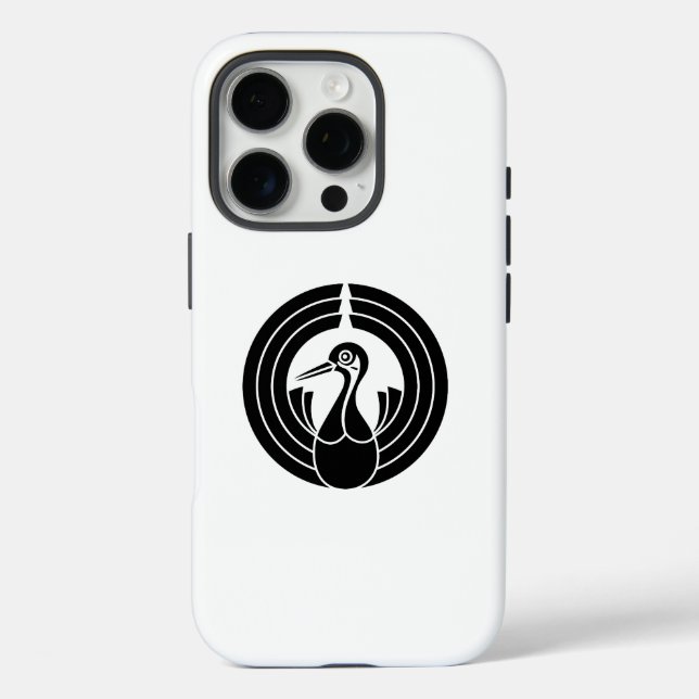 Crane-shaped noshi circle Case-Mate iPhone case (Back)