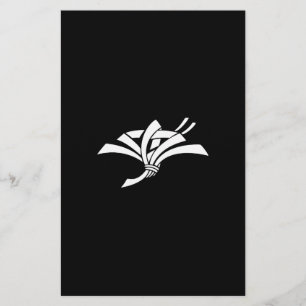 Crane-shaped noshi stationery