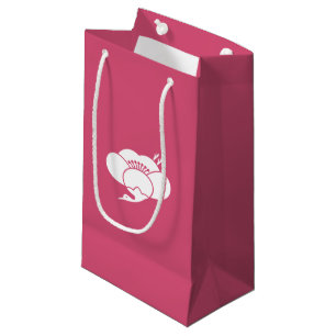 Crane-shaped plum blossom small gift bag
