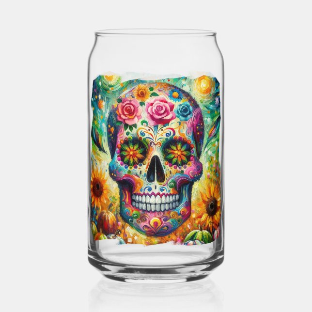 Crâne sucre Dia De Los Muertos Jour des Morts (Recto)