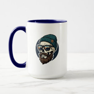 Crâne sur une tasse