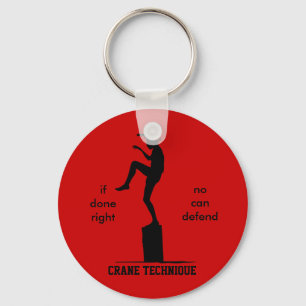 Crane Technique - Karate Kid No Can Defend Keychain