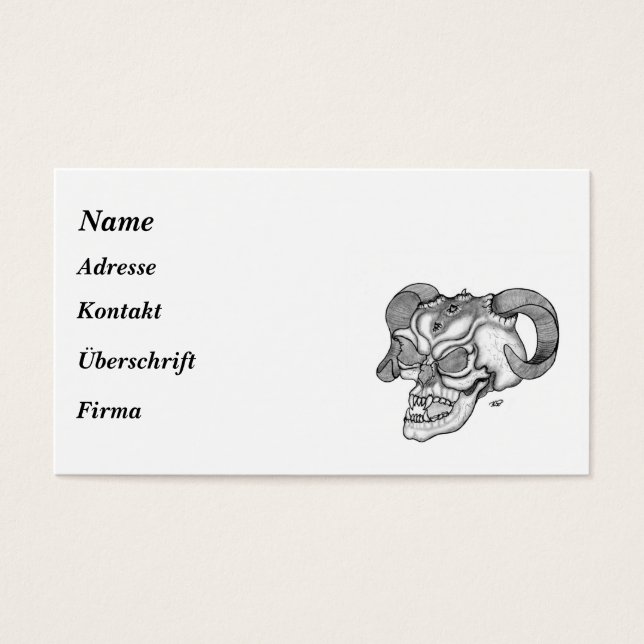 Crâne - Teufelschädel (Devant)