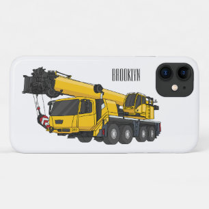 Crane truck cartoon illustration iPhone 11 case