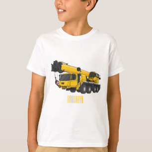 Crane truck cartoon illustration T-Shirt