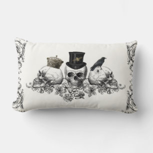 Crâne Vintage moderne coussin Halloween