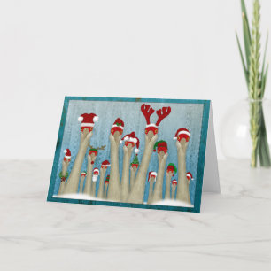 CraneDeer 2.0 'Blue' Holiday Card