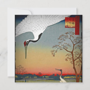 Cranes and Blue Water