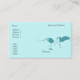 Cranes Dance Business Card
