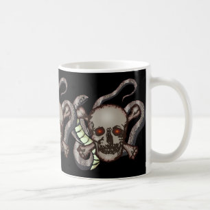 Crânes et tasse de serpents