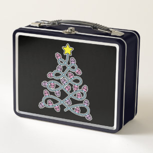 Crânes gothiques Arbre de Noël Lunchbox